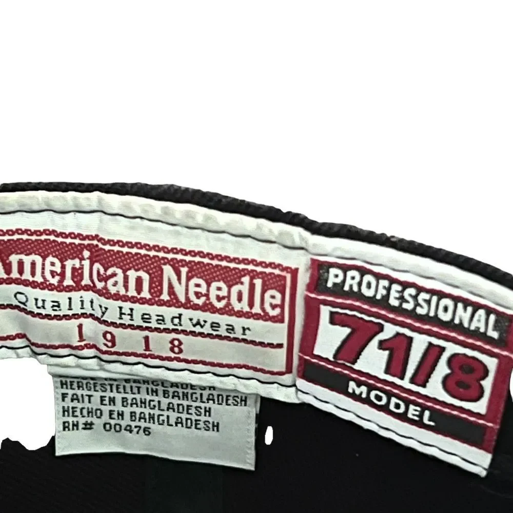 American Needle 1918 Navy Blue‎ Fitted Hat 7 1/8 Vintage O Cap